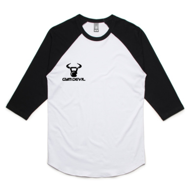 Gym Devil Reglan Shirt  - AS Colour 3/4 Raglan Tee Unisex Thumbnail